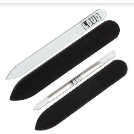 Glass Nail File + Glass Cuticle Pusher Kit - LOUD